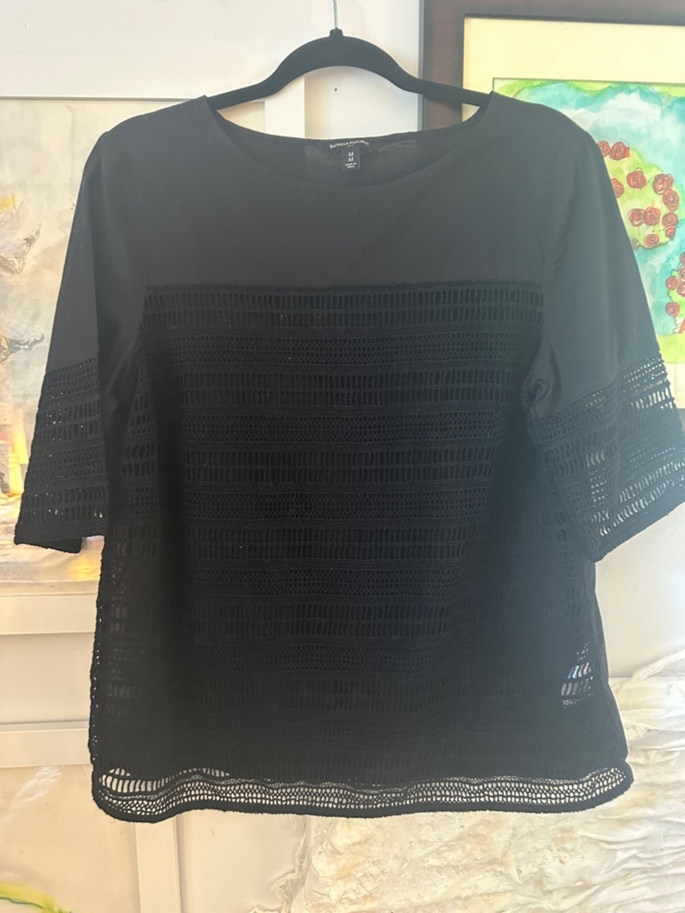 M 20” Bust Boxy Long Cool Mod Fabric Treatment Easy To Wear